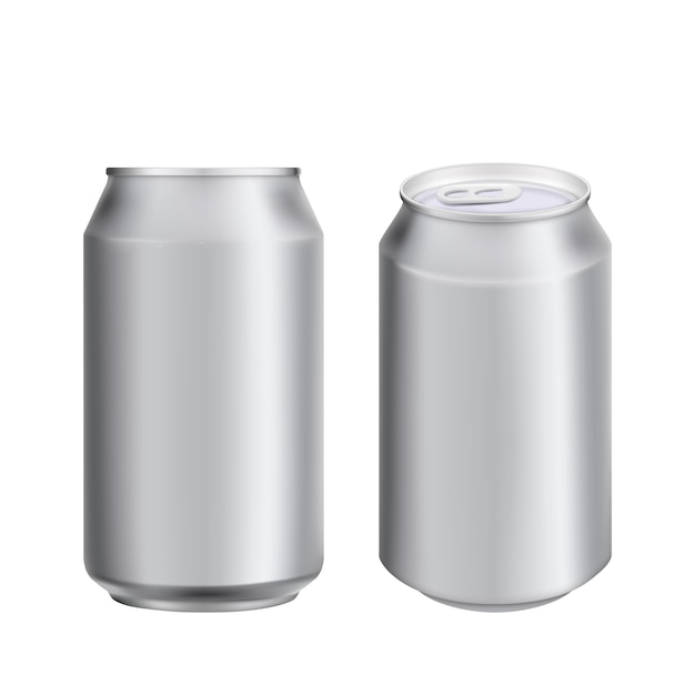 Aluminium kann soad oder bier vorlage trinken