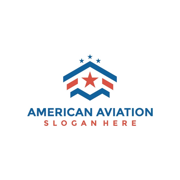 American aviation college logo-design