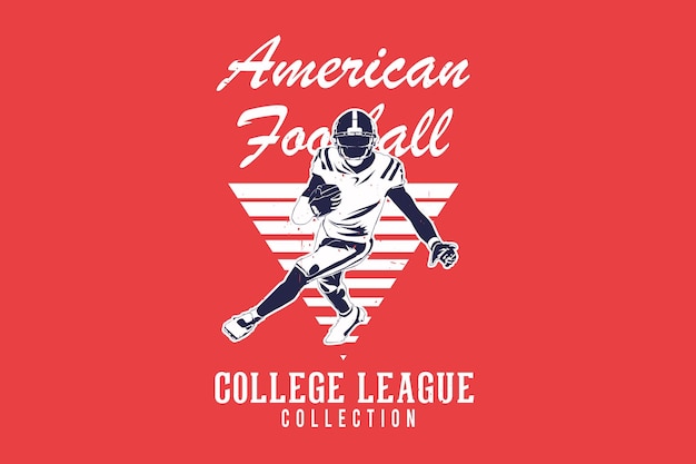 American-football-college-sammlung silhouette design