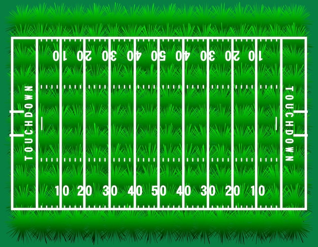 American football field (amerikanisches fußballfeld)