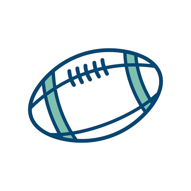 American-Football-Icon-Vektor-Design-Vorlage auf weißem Hintergrund