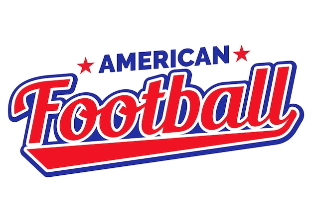 American football im retro-stil