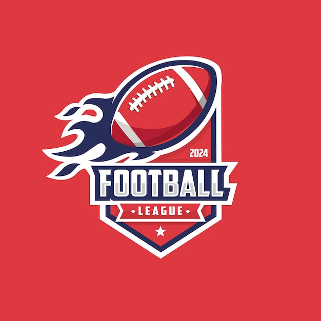 American Football League bereitgemachtes Logo Vektor isoliert Best for American Football Sport Logo