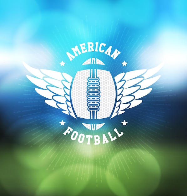 American football logo sport