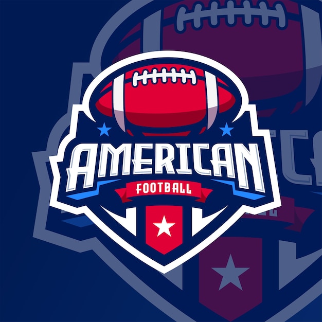 Vektor american-football-logo-vorlage, vektorgrafik