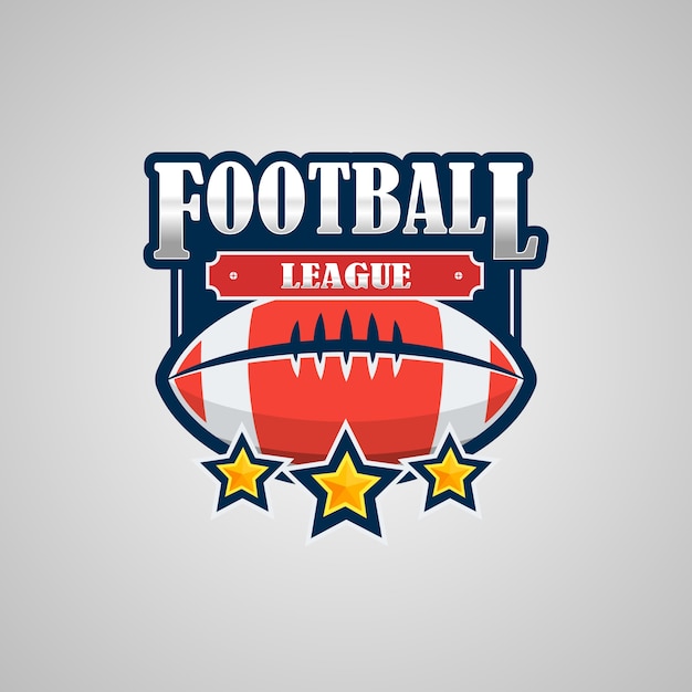 Vektor american football logo vorlage