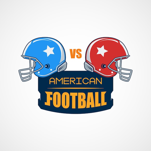 Vektor american football logo vorlage