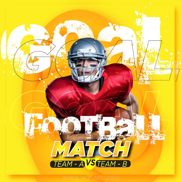 American-Football-Sport-Social-Media-Post-Banner-Vorlage