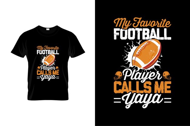 Vektor american-football-t-shirt-design oder american-football-poster-design oder american-football-shirt-design