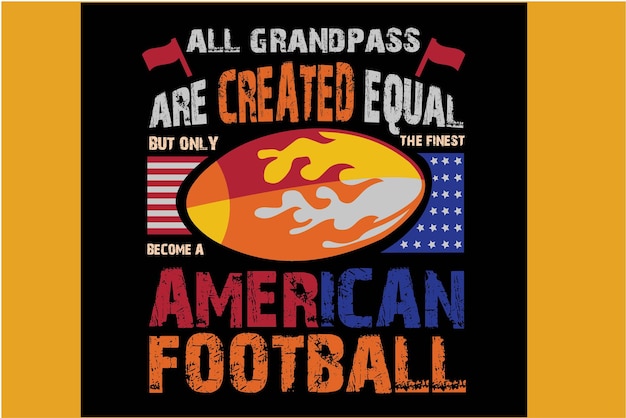 Vektor american-football-t-shirt-design