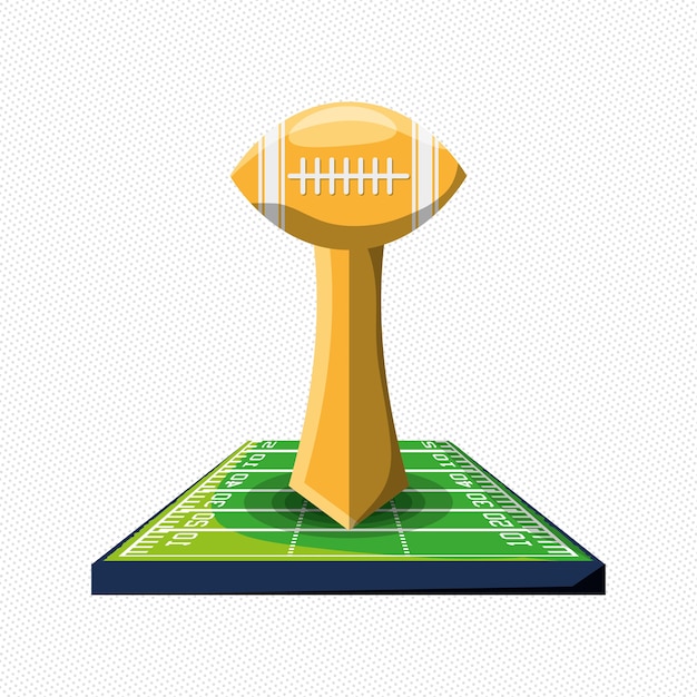 American football-trophäe-symbol