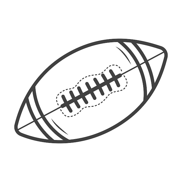 Vektor american-football-umriss-rugby-vektor-rugby-illustration american-football-vektor-fußball