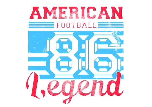 Vektor american legend football-design