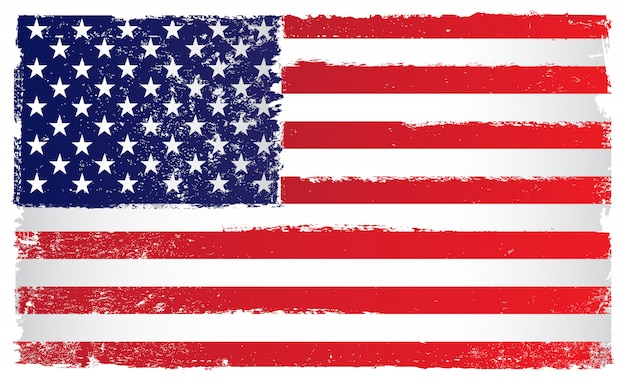 Amerikanische Flagge im Grunge-Stil