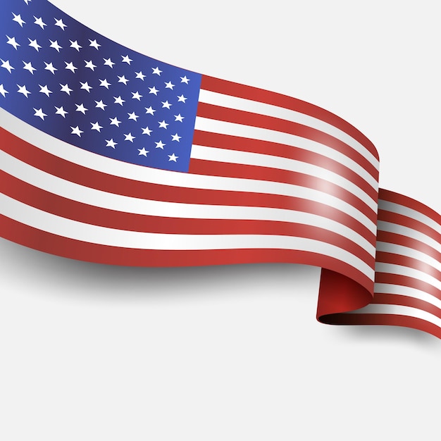 Amerikanische flagge und design usa-knopfflagge