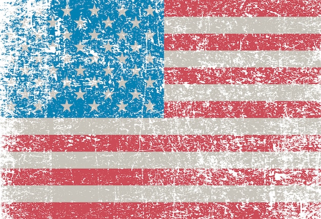 Amerikanische grunge flagge