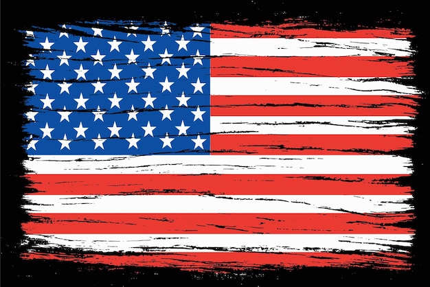 amerikanische Vintage-Grunge-Flag-Textur