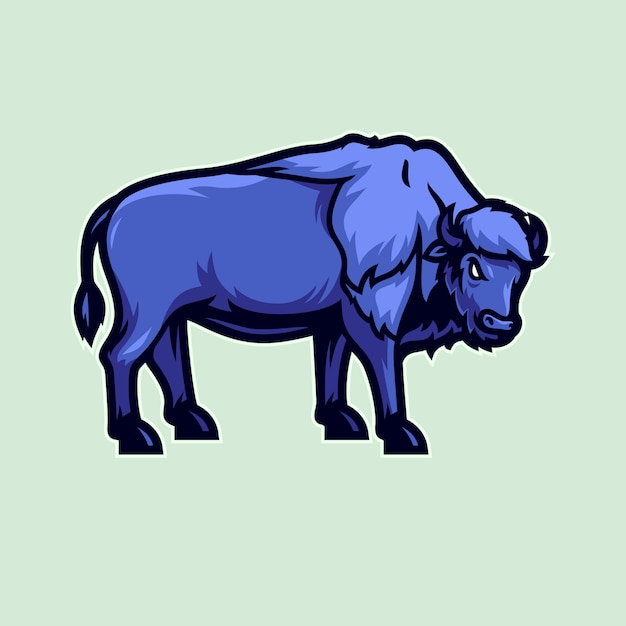 Amerikanischer bison vektor-illustration