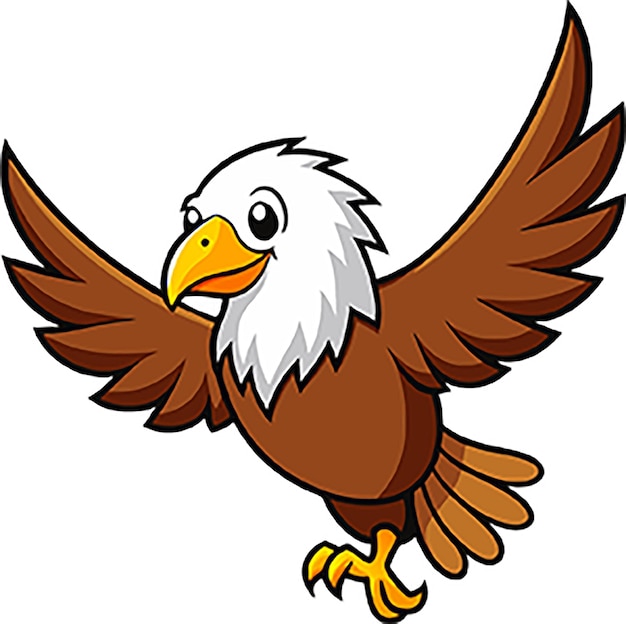 Vektor an eagle flies on a white background 2