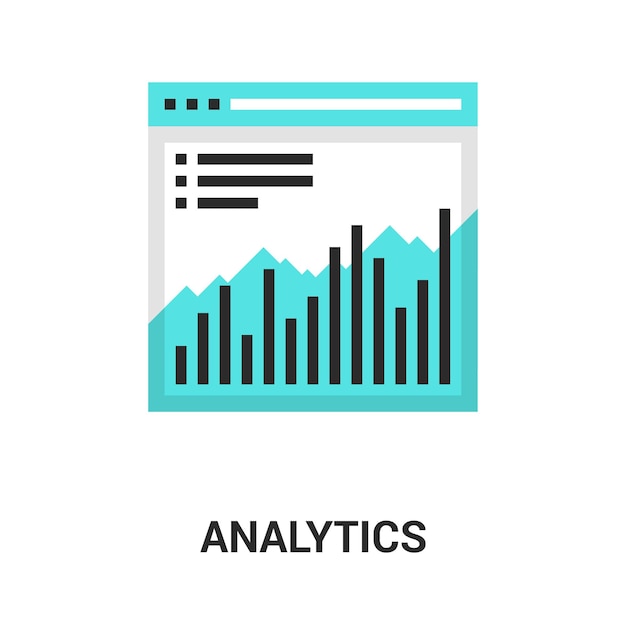 Analytics-icon-konzept