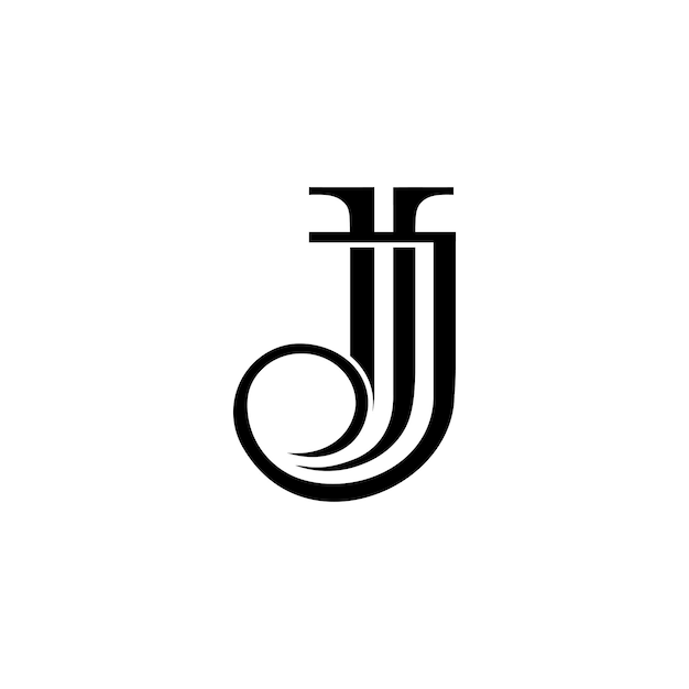Anfängliches jjj Luxury-Logo