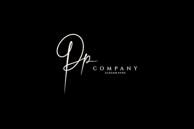 Anfängliches Pp-Logo im handschriftlichen Designstil