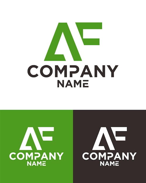 Anfangsbuchstabe AF-Logo-Vektor-Design-Vorlage