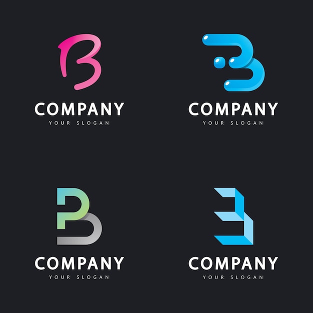 Anfangsbuchstabe b logo-design-vorlage