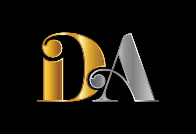 Anfangsbuchstabe DA Logo Design Vector. Grafisches Alphabet-Symbol für Corporate Business Identity
