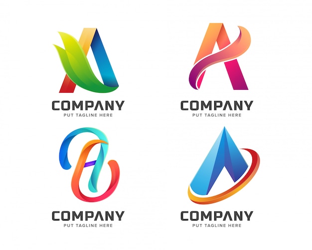 Anfangsbuchstabe ein logo vorlage für unternehmen