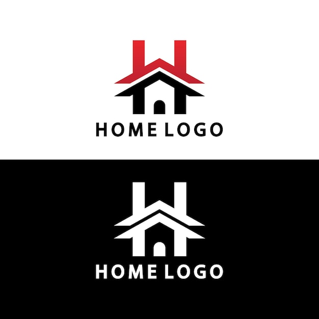 Anfangsbuchstabe h home logo symbol vektor illustration design