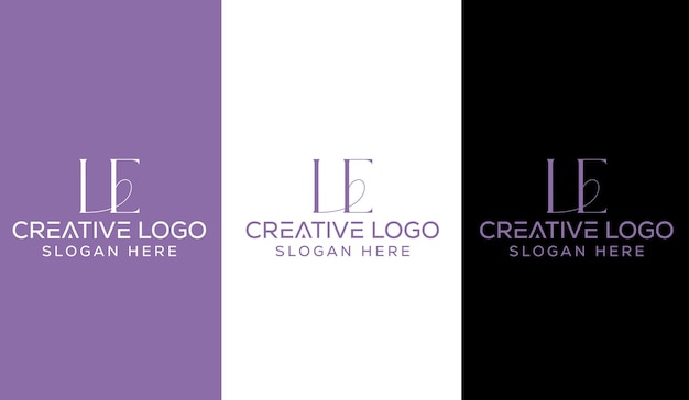 Anfangsbuchstabe le logo design creative modern symbol icon