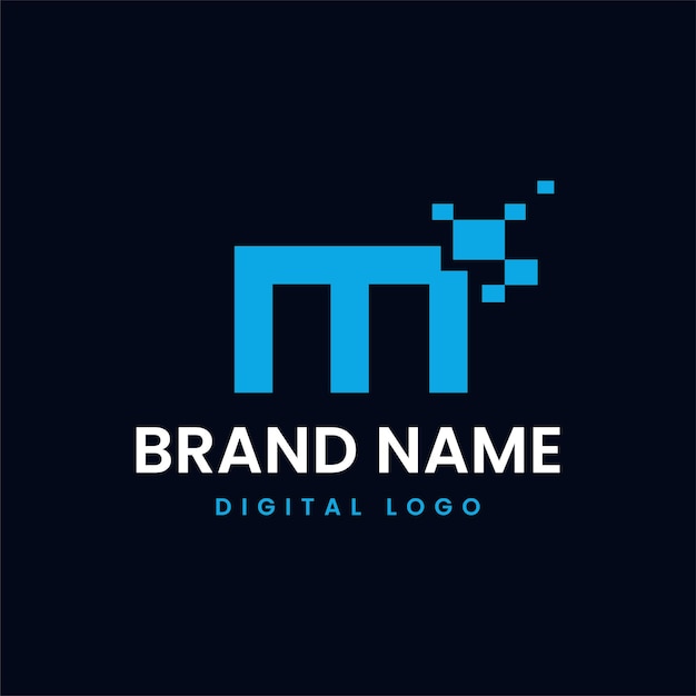 Anfangsbuchstabe m logo-vorlage