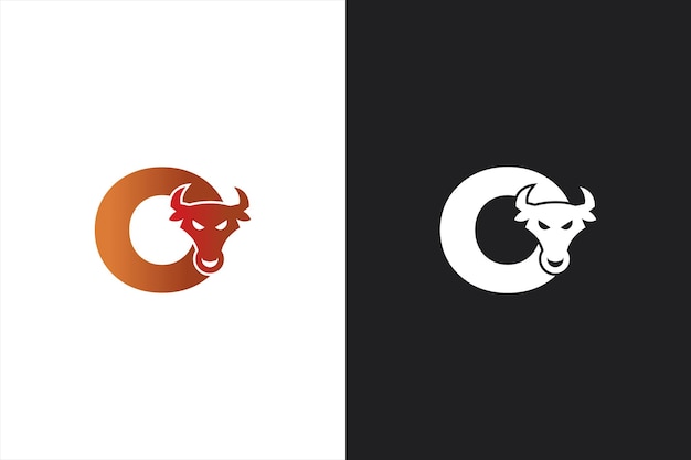 Anfangsbuchstabe o bull-logo-design bull-logo-design für ihre unternehmensidentität, marke und symbol