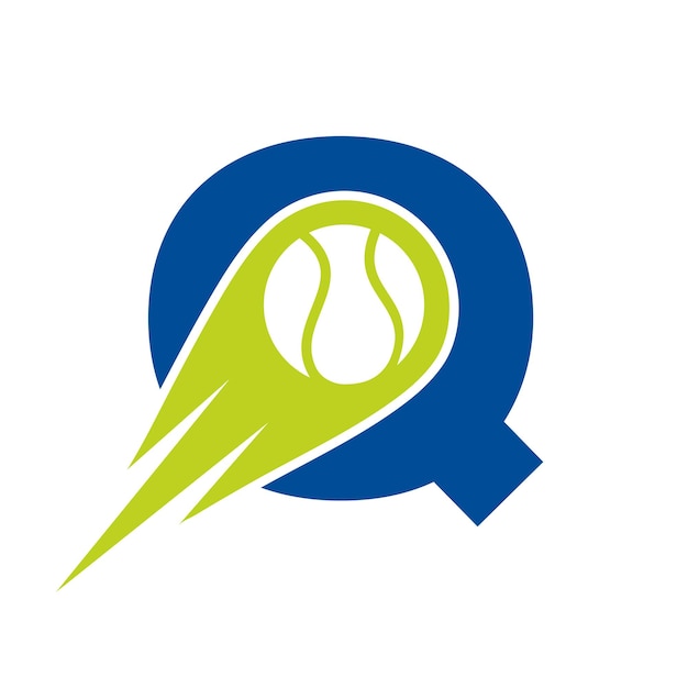 Anfangsbuchstabe q vorlage für das logo des tennisclubs logo des tennissportakademieclubs