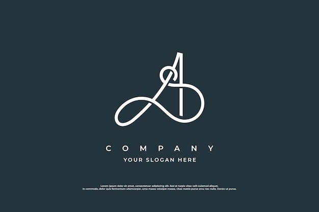 Anfangsbuchstabe SA oder AS Logo Design Vector Template