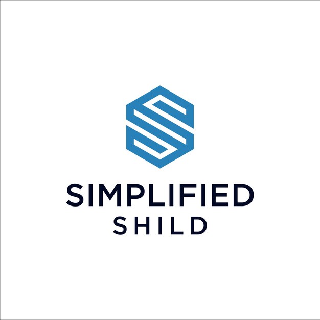 Anfangsbuchstabe Simple Modern Hexagon Line Art SS mit für Monogram Wealth Finance Company Logo Design