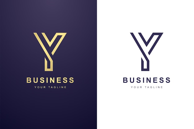 Vektor anfangsbuchstabe y logo für geschäfts- oder medienunternehmen