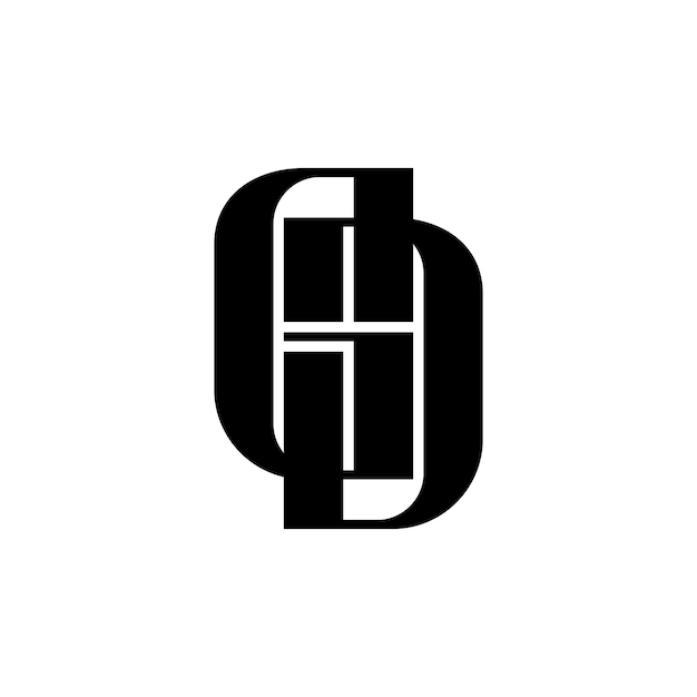 Vektor anfangsbuchstaben dg gd logo design