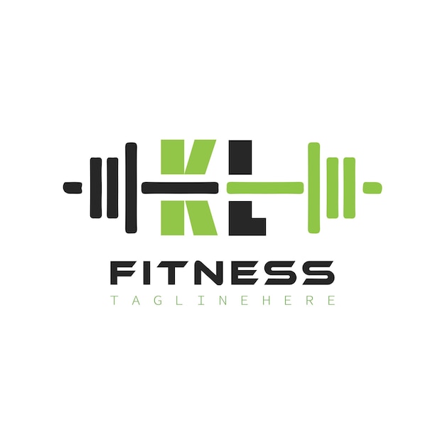 Anfangsmonogram für das Fitness-Logo-Design