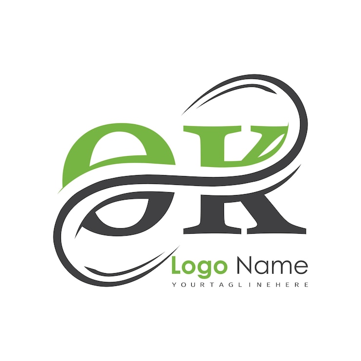 Vektor anfangsmonogramm-logo mit buchstabenmuster