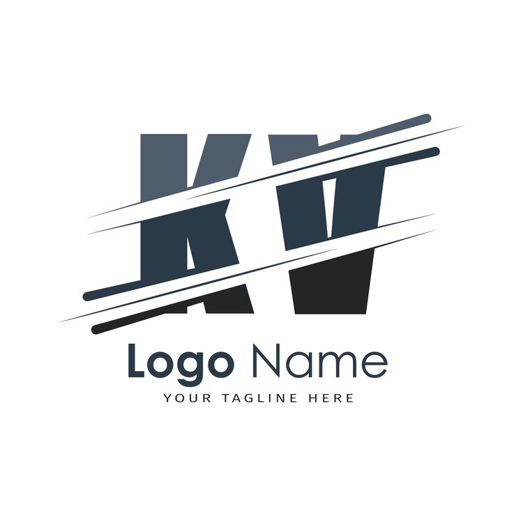 Vektor anfangsmonogramm-logo mit buchstabenmuster