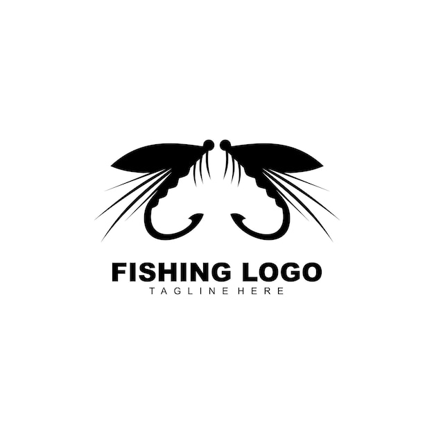 Angeln angler vektor-logo-design