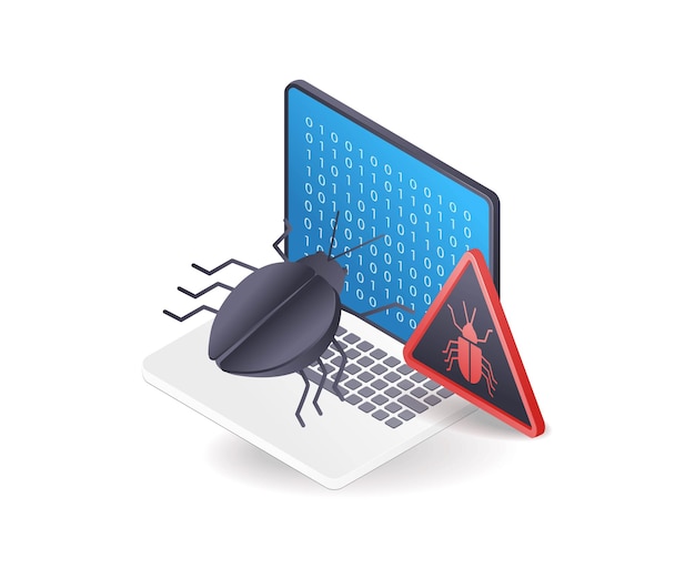 Angriff von Technologie-Hacker-Malware-Viren