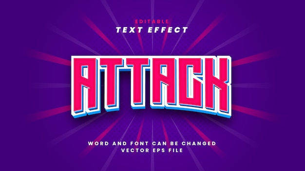Angriffstext-Effekt