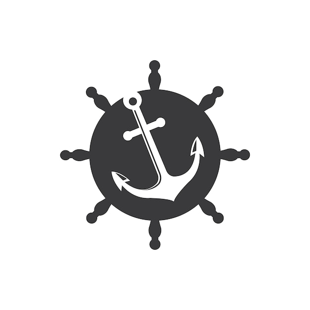 Vektor anker-symbol logo-vektor-illustration-design
