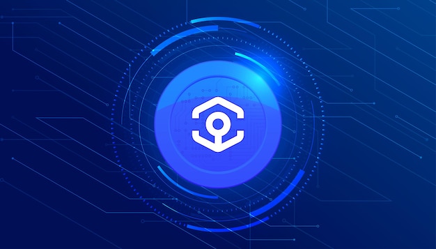 Ankr Coin Kryptowährung Konzept Banner Hintergrund