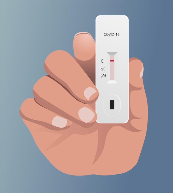 Vektor antigen-test-kits für die handhaltung