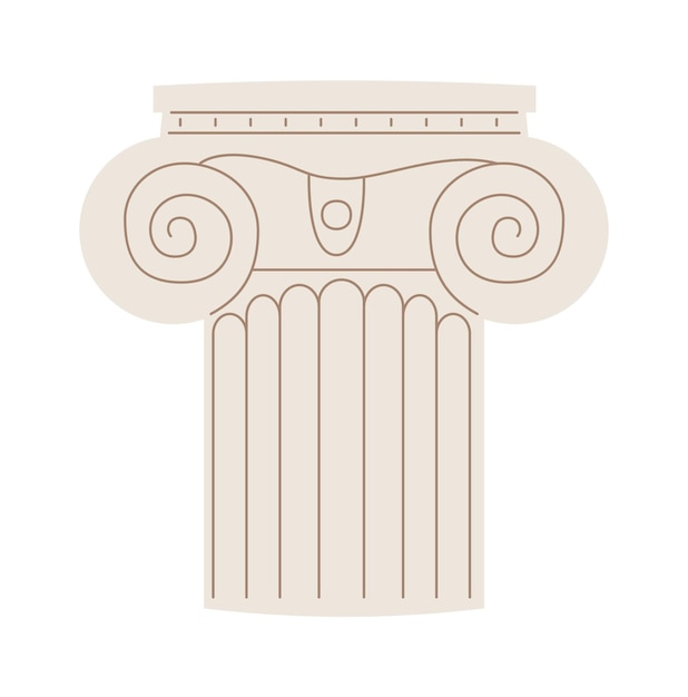 Antike griechische säule vintage architecture vector illustration