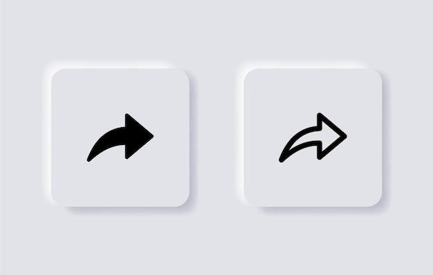 Antworten Teilen Pfeilsymbol Weiterleiten Symbol Zeichen Web-App UI-Symbol Symbole für mobile Anwendungen